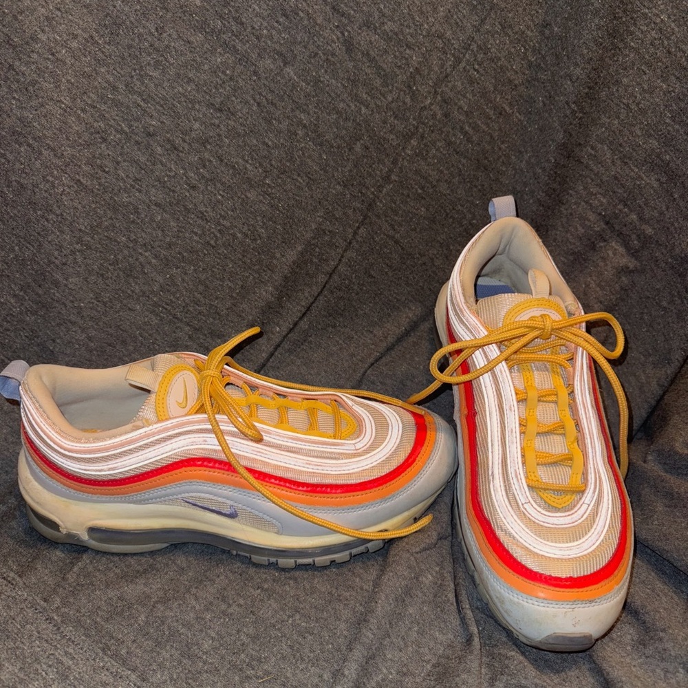 Nike Women's Sneakers - Red, White, Yellow